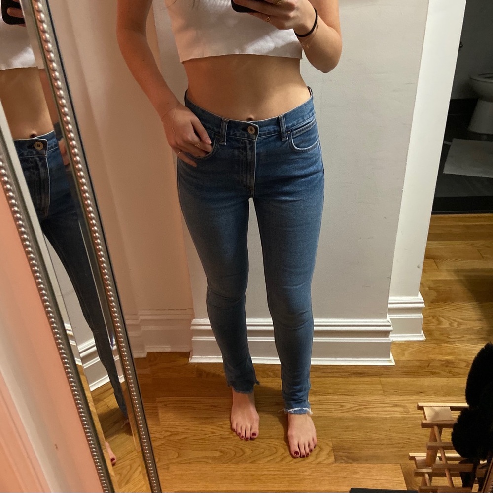 Rag and Bone Skinny Blue Jeans (Size 27)